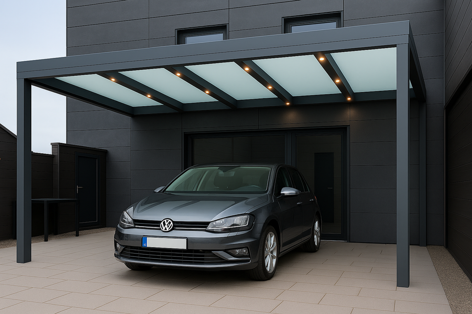 Carport 300 cm x 200 cm Polycarbonat