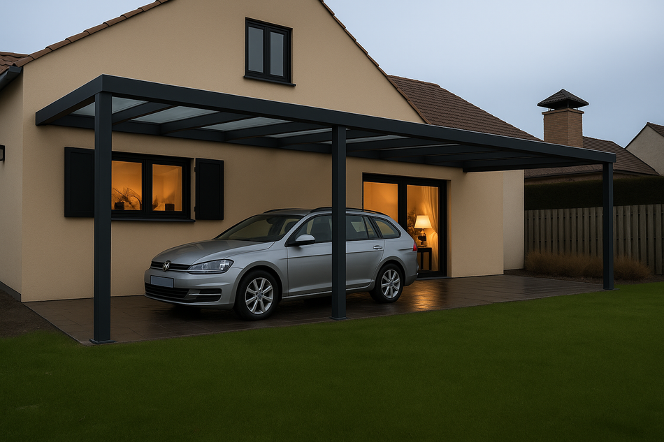 Carport 300 cm x 300 cm Polycarbonat