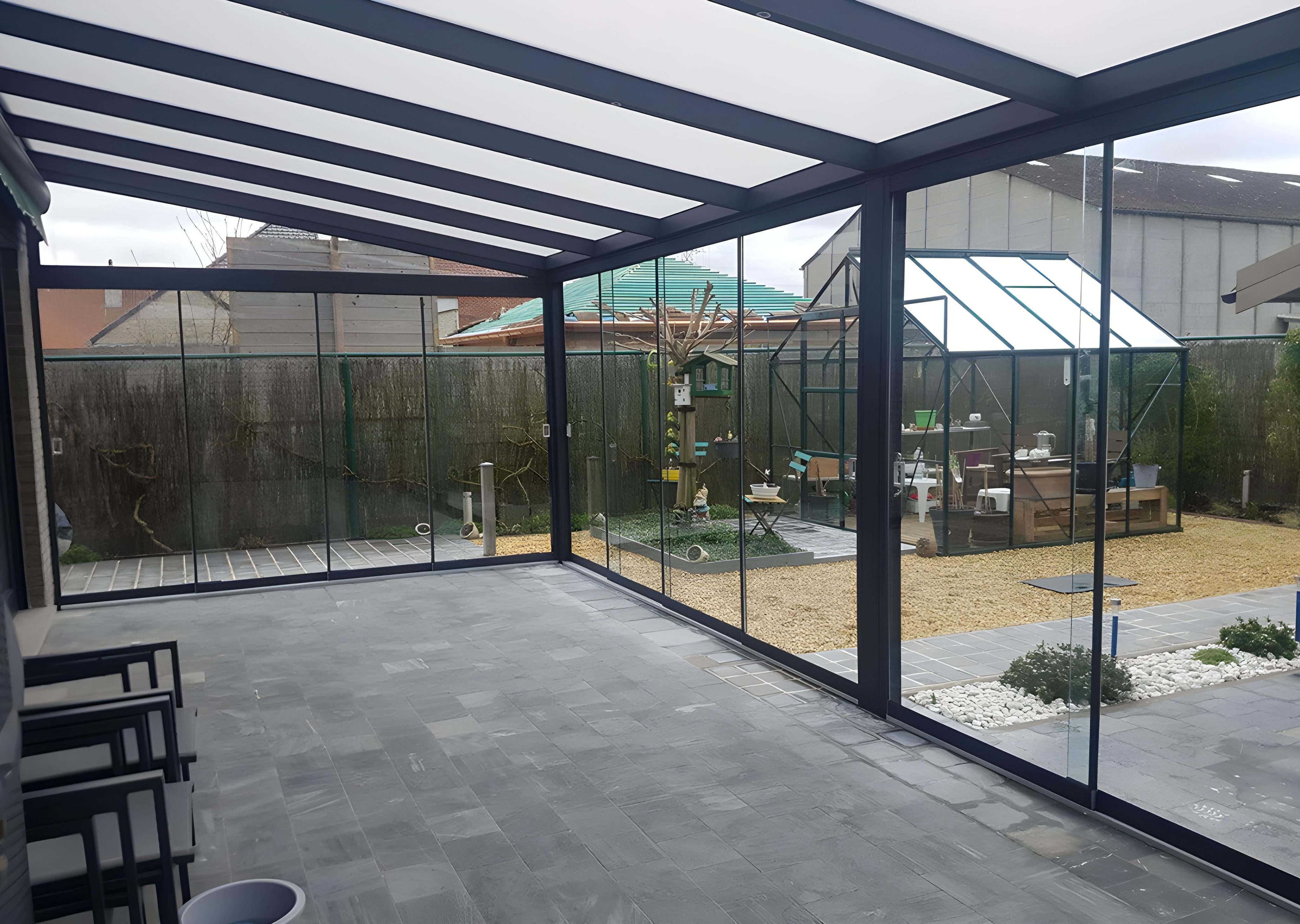 Alu Wintergarten Freistehend
