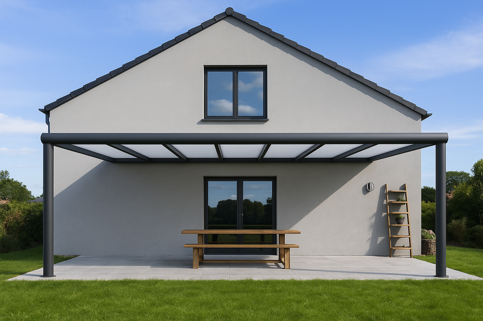 Terrassenüberdachung 1050 cm x 350 cm Polycarbonat