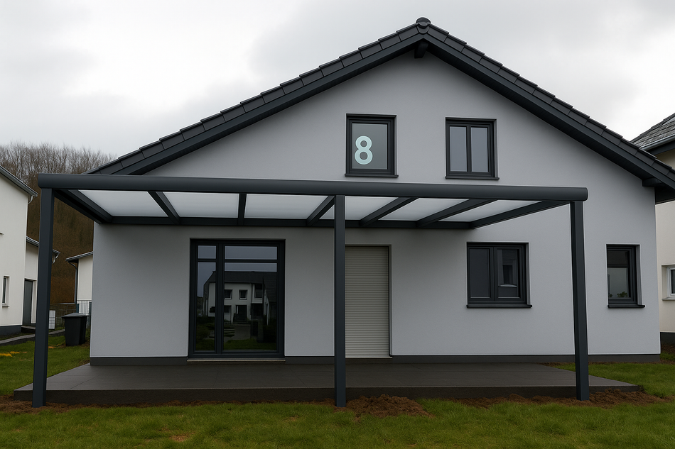 Terrassenüberdachung 1100 cm x 300 cm VSG GLAS