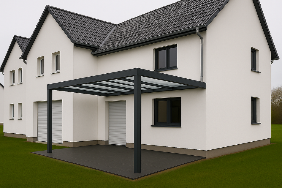 Terrassenüberdachung 550 cm x 200 cm