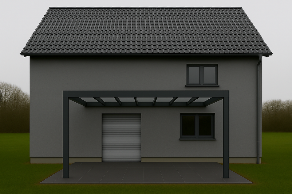 Terrassenüberdachung 550 cm x 350 cm