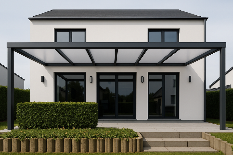 Terrassenüberdachung 600 cm x 200 cm