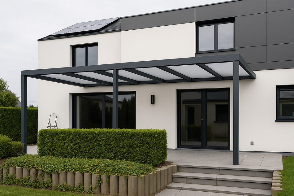 Terrassenüberdachung 650 cm x 200 cm