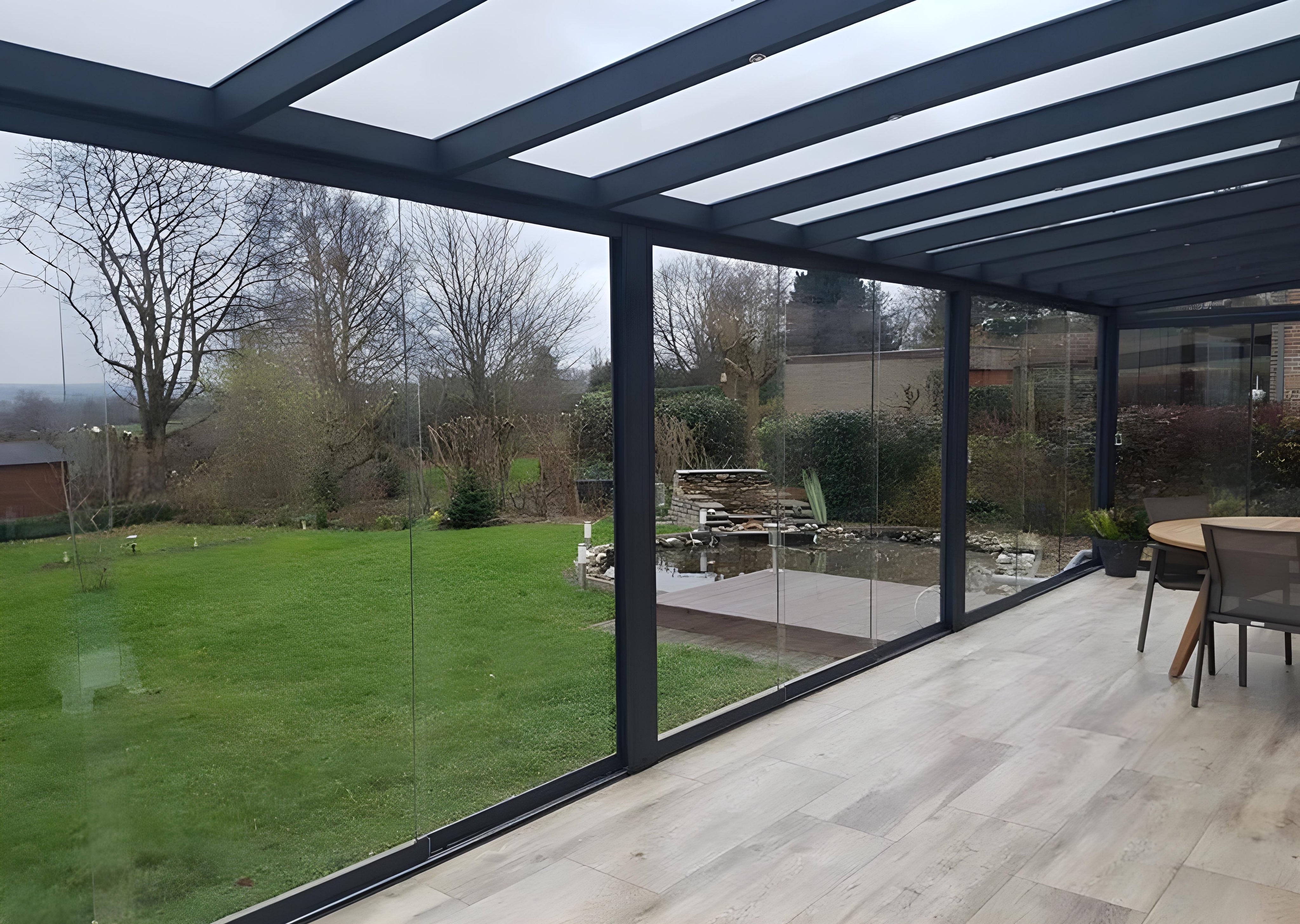 Alu Wintergarten Freistehend
