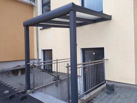 Alu Vordach Haustür