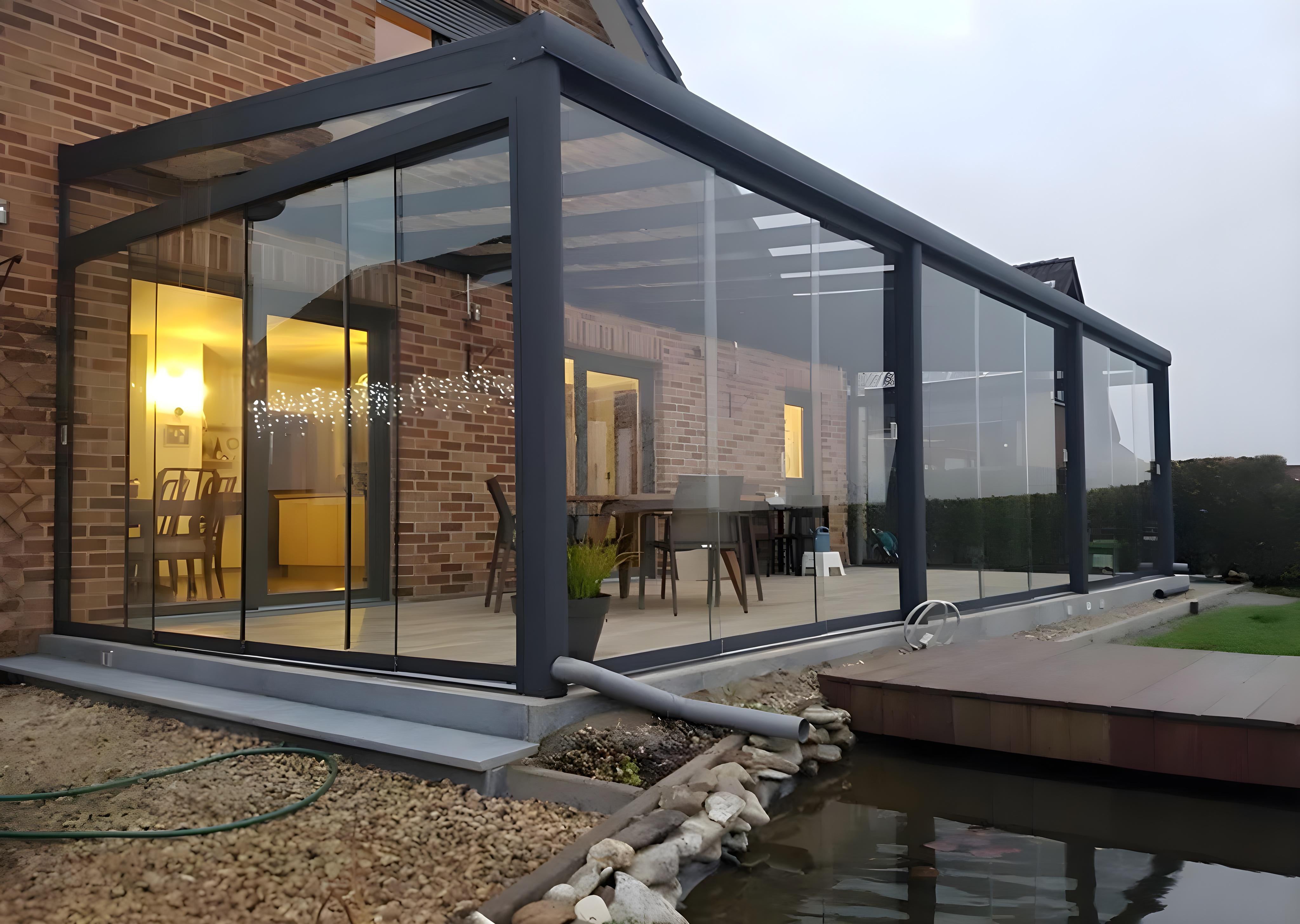 Alu Wintergarten Freistehend