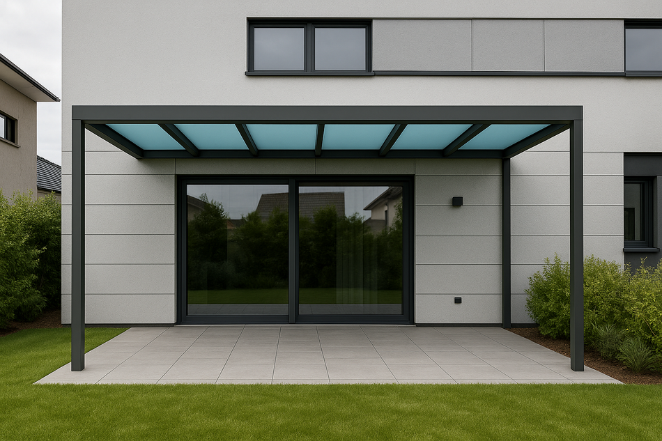 Terrassenüberdachung 450 cm x 350 cm